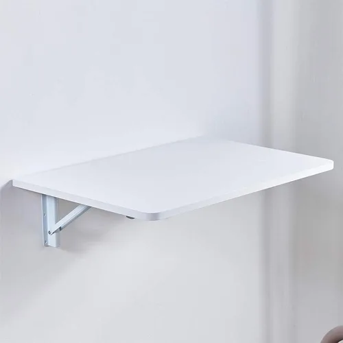 Miniatura 6 de Mesa plegable de pared para computadora portátil que ahorra espacio, escritorio plegable con marco de metal, mesa de utilidad para oficina y hogar