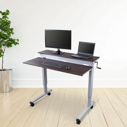 Miniatura 32 de DESK STORE - Escritorio para computadora ajustable para estar sentado o parado