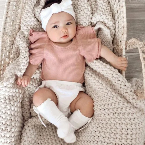 Miniatura 8 de DRESHOW BQUBO Baby Knee High Sock Toddler Girl Dress Socks Baby Knit Stocking Cotton Infant Girls Socks