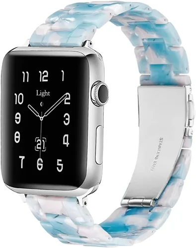 Miniatura 47 de Bandas para Apple Watch Light House - Correas de resina ligera de moda para iWatch para mujeres y hombres 38mm/40mm/41mm/42mm (Series 11 10)