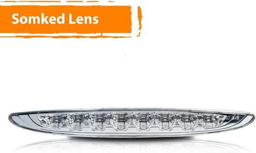 Miniatura 3 de ADIIL Lente transparente rojo brillante 8-LED 3rd freno stop luz trasera kit compatible con 2002 2003 2004 2005 2006 Mini Cooper OEM lámpara