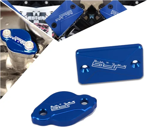 Miniatura 9 de Juego de Tapa CNC para Depósito de Líquido de Frenos Delantero y Trasero de Moto Compatible con YZ125 YZ250 YZ426F-450F 08-21 YZ250F 07-21 YZ125X