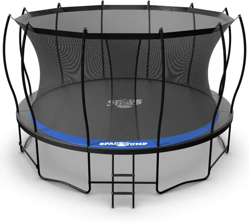 Miniatura 18 de SpaceJump Lunar Trampoline, Outdoor 8 FT, 10 FT, 12 FT, 14 FT, 16 FT Round Bouncer with Safety Net, Optional Accessories, Black