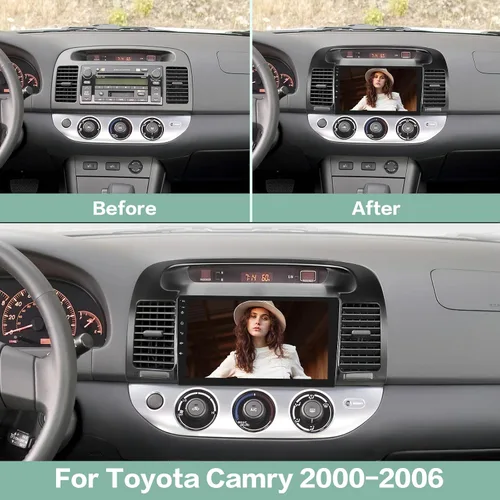 Miniatura 2 de [2G+64G] Radio de coche Android para Toyota Camry 2000 2001 2002 2003 2004 2005 2006, pantalla táctil estéreo de 9 pulgadas, Carplay/Android