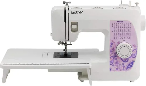 Brother BM3850 Máquina de coser de 37 puntadas con mesa de extensión extra ancha