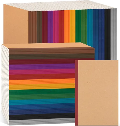 Miniatura 10 de Paquete de 30 cuadernos en blanco a granel, cuaderno de composición de papel A5 sin forro, 8.3 x 5.5 pulgadas, cubierta de papel kraft con espinas