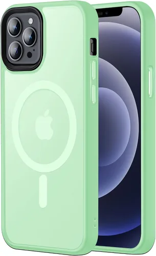 Miniatura 91 de Tigowos Magnetic Guardian - Funda diseñada para iPhone 11 Pro [probada en caídas de grado de 10 pies y compatible con MagSafe] Funda delgada Negro