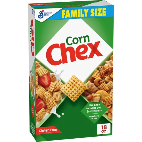 Miniatura 11 de Chex de maíz sin gluten, cereal para el desayuno, ingrediente casero de Chex Mix, 12 oz