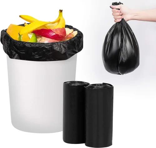 Miniatura 8 de Toplive Bolsa de basura para el hogar, baño, dormitorio, cocina, oficina (negro, 4 galones, 1.2 mil)