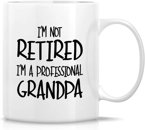 Miniatura 8 de Retreez Taza divertida – The Best Dads Get Promoted to Grandpa - Tazas de café de cerámica de 11 onzas – Regalos de cumpleaños divertidos