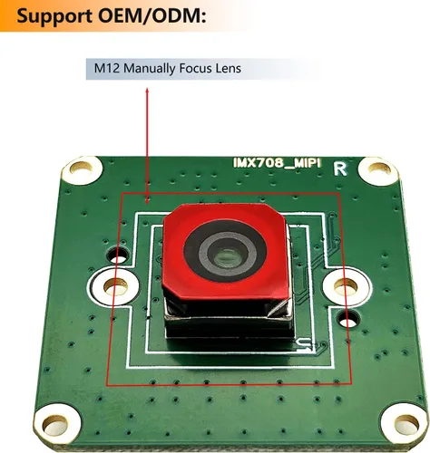 Miniatura 4 de Módulo de cámara de enfoque automático de 12MP para Raspberry Pi, sensor IMX708, FOV de 75°, HDR, compatible con Pi 5,4,3, Zero, CM4