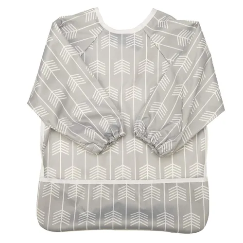 Miniatura 21 de Babero de bebé manga camisa con bolsillo 1-3 años pintura para niñas (Flamingo Cactus)