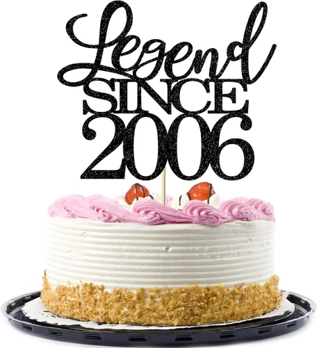 Miniatura 16 de Legend since 1973 - Decoración para pastel de cumpleaños número 53, decoración de pastel de feliz cumpleaños para hombres y mujeres de 53 años