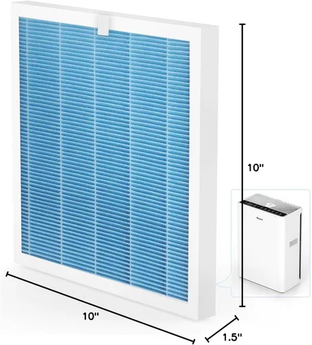Miniatura 8 de VEWIOR Filtro de repuesto oficial True HEPA, purificador de aire compatible con VEWIOR A3N, filtro HEPA verdadero H13 para filtro de aire, filtro