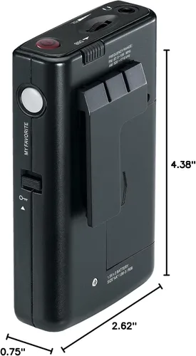 Miniatura 6 de Sangean DT-200X FM Stereo/AM Digital Tuning Pocket Radio Negro