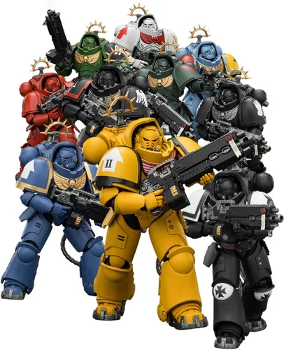 Miniatura 6 de JOYTOY Warhammer - Figuras de acción 40K 1/18 Dark Angels Intercessors, 4 unidades, modelo coleccionable para niños de 15 años o más, 4.8 pulgadas