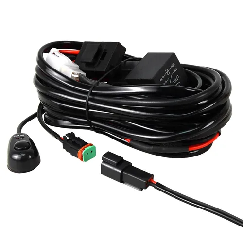 Miniatura 19 de RIGIDON Kit de mazo de cables de barra de luz LED, interruptor basculante de 12 V, 18 AWG, relé de alimentación, cable automotriz para barra de luz