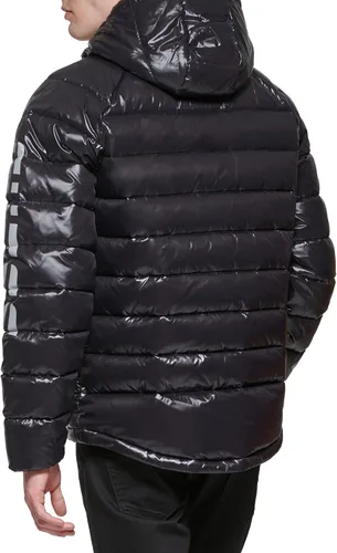 Miniatura 4 de GUESS Men's Long Sleeve Midweight Hooded Puffer