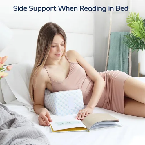 Miniatura 6 de Almohada ergonómica de espuma viscoelástica prémium para las piernas para dormir de lado, soporte y alineación de cadera, alivia la parte inferior