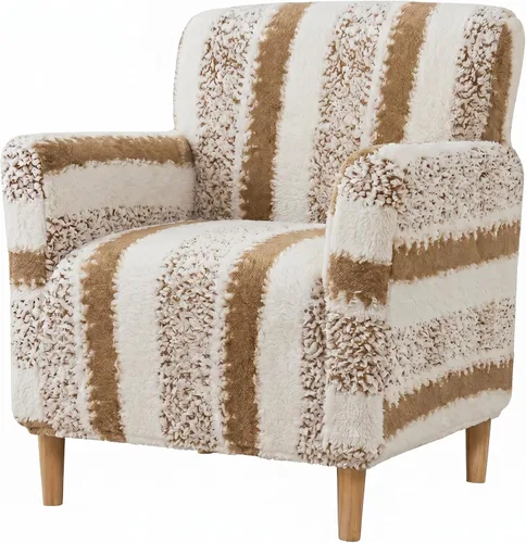 Miniatura 23 de LiveGo - Funda elástica para sillón de mediados de siglo moderno de 1 pieza, fundas de acento de jacquard para silla con brazos, fundas impermeables