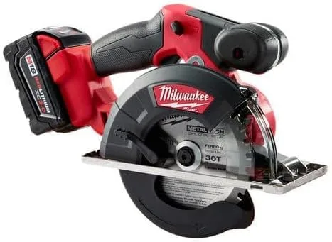 Miniatura 4 de Milwaukee Kit de sierra circular inalámbrica M18 Fuel 2782-22, hoja de 5-3/8 a 5-7/8 pulgadas, cenador/vástago de 0.787 in, 18 V CC, batería