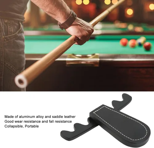 Miniatura 4 de Soporte para taco de piscina de 4 agujeros, soporte para palo de billar, soporte para taco de billar para mesa montado en la pared, soporte portátil