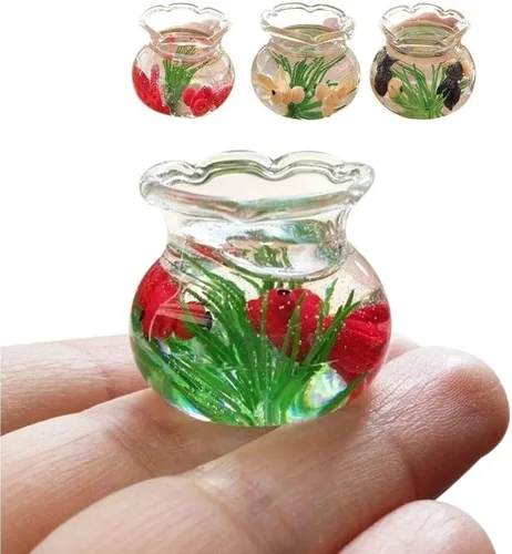 Miniatura 4 de Pescado de casa de muñecas, resina de pescado en miniatura para casa de muñecas 1:6