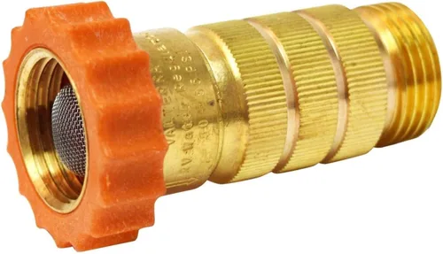 Regulador de agua Valterra para RV de alto flujo, regulador de agua de alto flujo de latón sin plomo para cámper, remolque, sistema de fontanería de