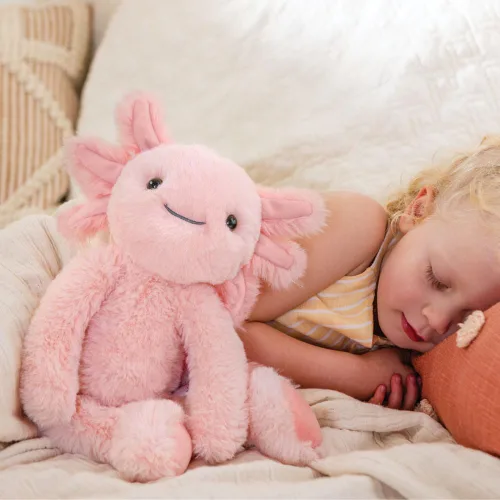 Miniatura 6 de Vermont Teddy Bear Peluche de Axolotl – Juguetes de Animales de Peluche Axolotl Rosa de 15 Pulgadas, Peluche Ultra Suave y Tierno, Juguete de Regalo