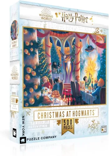 Miniatura 8 de New York Puzzle Company - Collage de portada de libro de Harry Potter - Rompecabezas de 500 piezas para noches de juego familiares por Mary GrandPré