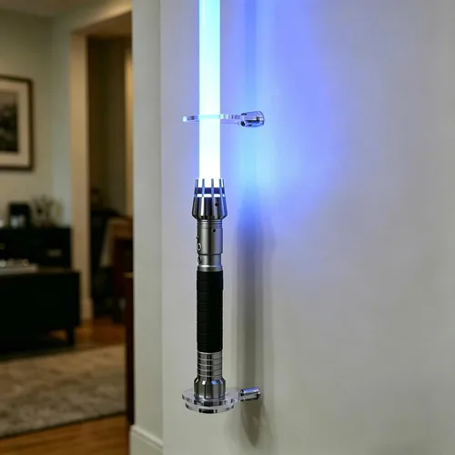 Miniatura 3 de WANLIAN Sable de luz de montaje en pared Sable de luz Soporte de pared de acrílico vertical compatible con la mayoría de los sables de luz