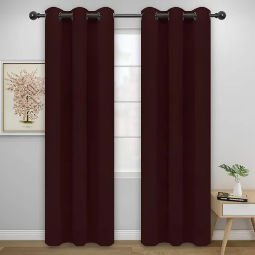 Miniatura 248 de Easy-Going - Cortinas opacas para dormitorio, aislamiento térmico sólido con ojales, cortinas de ventana para reducción de ruido, cortinas