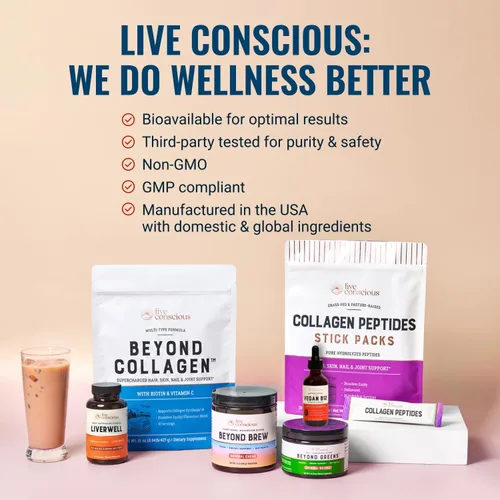 Miniatura 8 de Live Conscious Gotas líquidas sublinguales de vitamina B12 vegana Fórmula de metilcobalamina de B12 de máxima potencia 5000 mcg Vitamina B 12