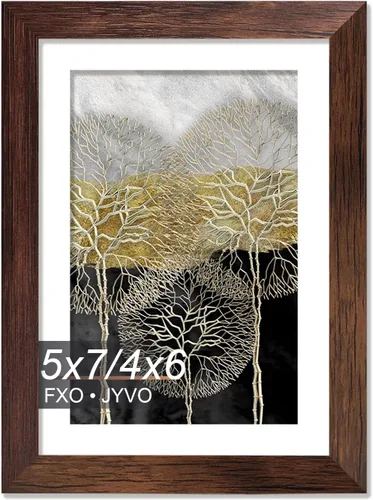 Miniatura 58 de Fxojyvo Marco de Fotos de 4x6, Muestra Foto de 3.5x5 con Paspartú o 4 x 6 Sin Paspartú, Liviano y de Alta Transparencia Marco de 4 por 6 para Pared