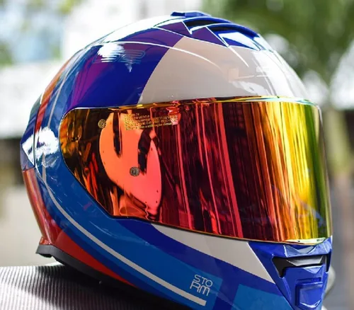 Miniatura 4 de para LS2 Helmets - Casco integral Rapid Street con visera tintada, protección UV, antiarañazos (Estilo 3)
