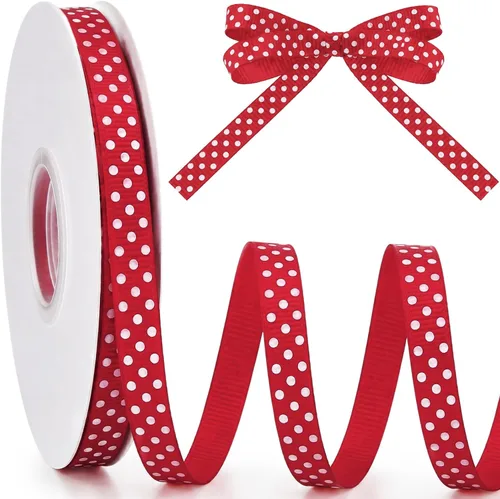 Miniatura 9 de Luinabio Cinta de grogrén de 50 yardas, tela de poliéster para bodas, manualidades, regalos, envoltura, ramos de flores, decoración de pasteles