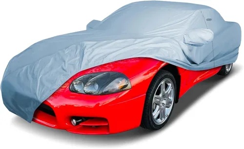 iCarCover Funda Premium para Auto de 1991-1999 Mitsubishi 3000GT, Resistente al Agua, para Todo Clima, Ajuste Personalizado, para Interior y plateado