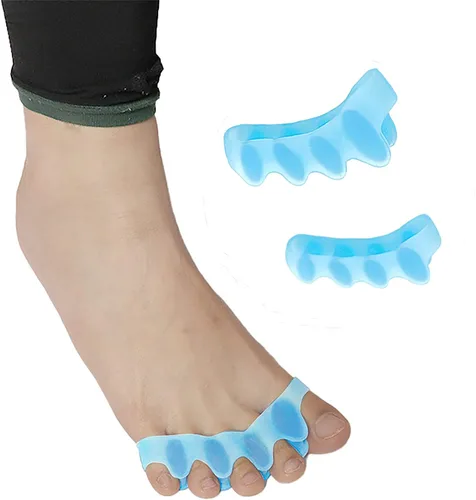 3 pares de separadores de dedos de gel para niños (de 3 a 6 años), corrector de juanetes de silicona para niños, enderezador de pies, estirador de