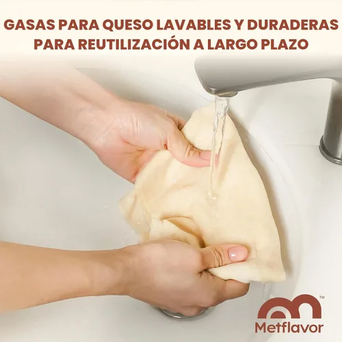 Miniatura 5 de 12 paños de queso reutilizables para colar de 20 x 20 pulgadas, paños de queso de grado 100 con bordes dobladillados, 100% algodón sin blanquear