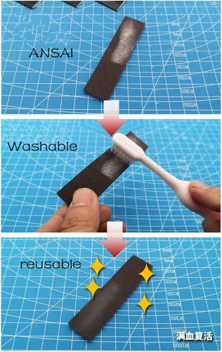 Miniatura 3 de Hobby Model Craft Tools - Esponja de lijado multiusos tipo 50 piezas (grano 320-400 # 500-600 # 800-1000 # 1200-1500 # 1800-2000)