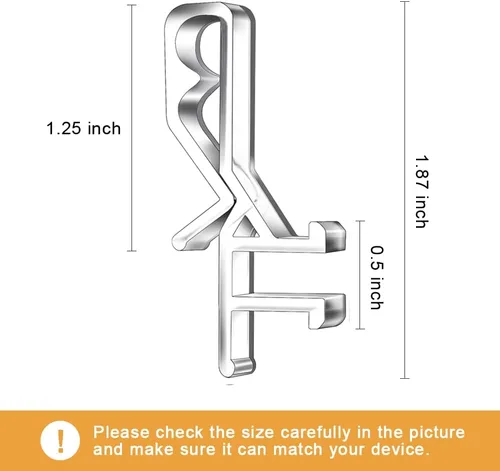 Miniatura 3 de 24 clips de cenefa de canal oculto, clips de plástico transparente de 1-7/8 pulgadas para persianas para cenefa con una ranura en la parte posterior