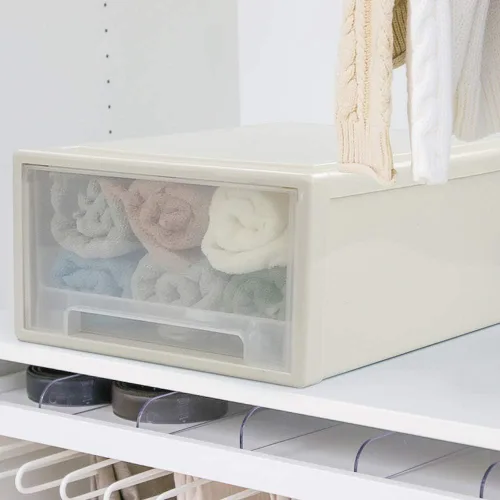 Miniatura 4 de Cajón de almacenamiento apilable de 17.8 cuartos de galón, paquete de 4 cajones de plástico