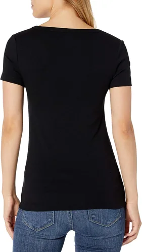 Miniatura 3 de Tienda Essentials - Camiseta de manga corta con cuello en V para mujer, 2 piezas