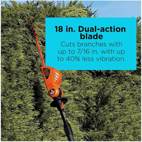Miniatura 3 de BLACK+DECKER 20V MAX Motosierra de poste inalámbrica, 18 pulgadas (LPHT120)