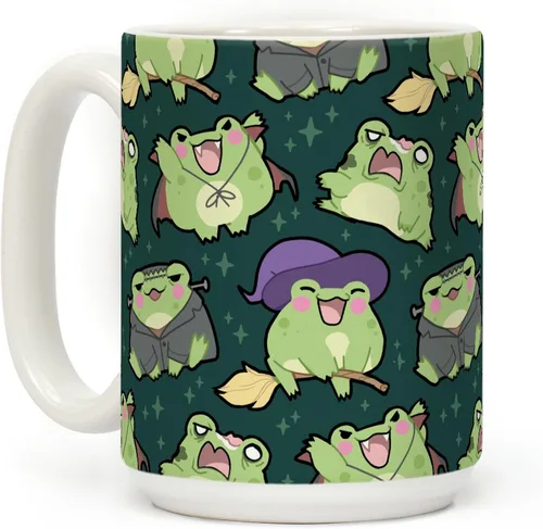 Miniatura 142 de LookHUMAN Taza de Café de Halloween – Halloween Is Meowgical Tazas, Taza de Café Espeluznante Idea de Regalos de Taza, 15 Onzas 10-Blanco
