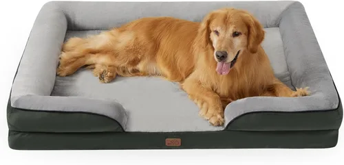 Miniatura 76 de Bedsure Cama ortopédica XL para perros extragrandes, cama lavable para perros y gatos, impermeable, cómodo sofá para perros con funda extraíble
