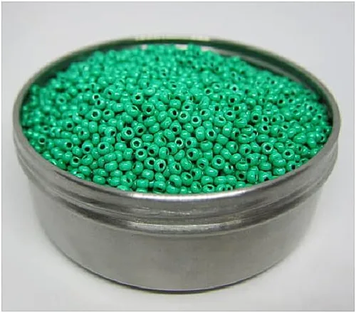 Miniatura 4 de Perlas de semillas Rocailles PRECIOSA de 0.71oz 6/0 (aprox. 0.157 in), ladrillos (Terra Intensive)