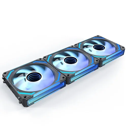 Miniatura 12 de AsiaHorse COSMIQ-RE-Black - Ventilador de caja de 120 mm, ventilador FDB de espejo infinito con reversa con conector de 5V de 3 pines, ventiladores