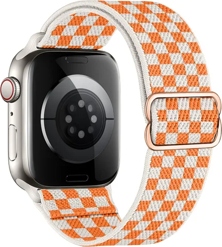 Miniatura 34 de Correas elásticas de nailon compatibles con Apple Watch de 1.496 pulgadas, 1.575 pulgadas, 1.614 pulgadas, 1.654 pulgadas, 1.732 pulgadas, 1.732
