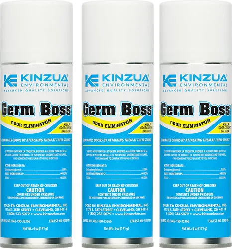 Miniatura 7 de Kinzua Environmental Germ Boss - Eliminador de olores fuerte, nebulizador de limpieza y desodorización de acción rápida, nebulizador de bomba